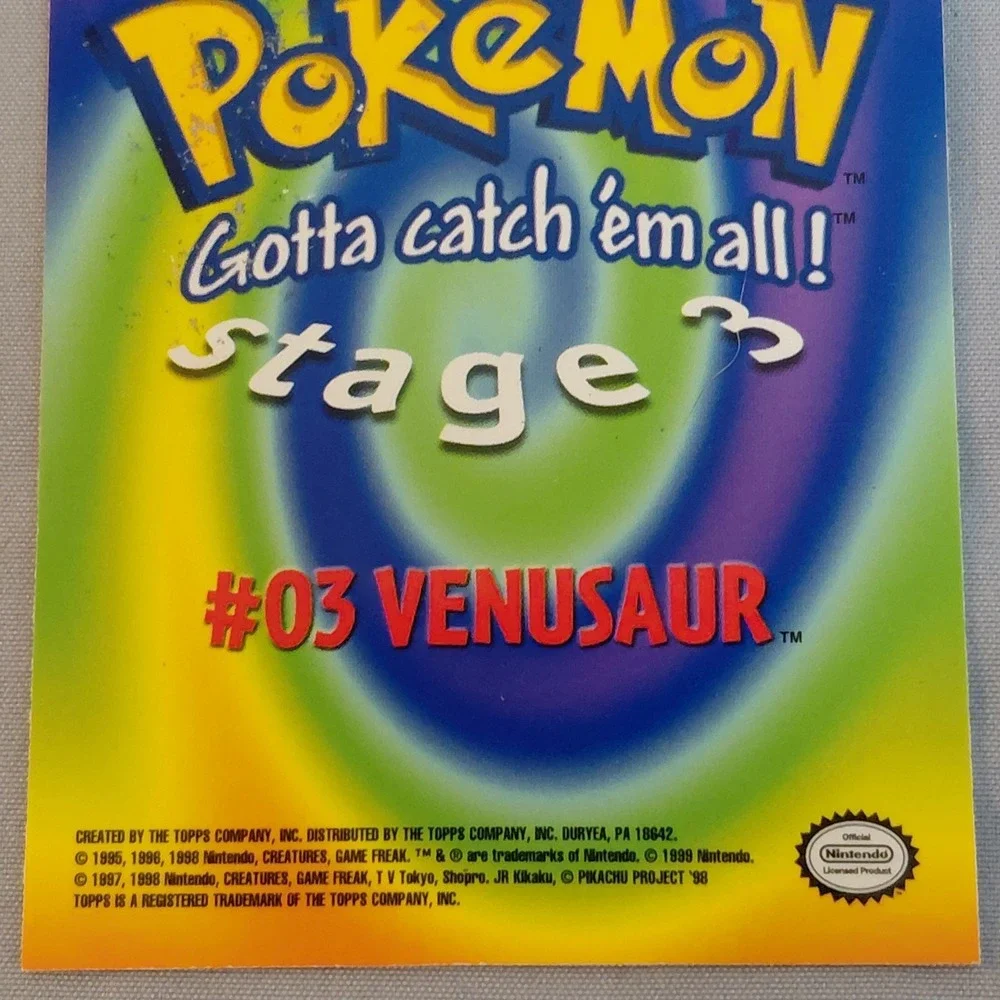 1999 Topps Pokemon First Movie EVOLUTION LOT Venusaur E3 Wartortle E8 Ivysaur E2